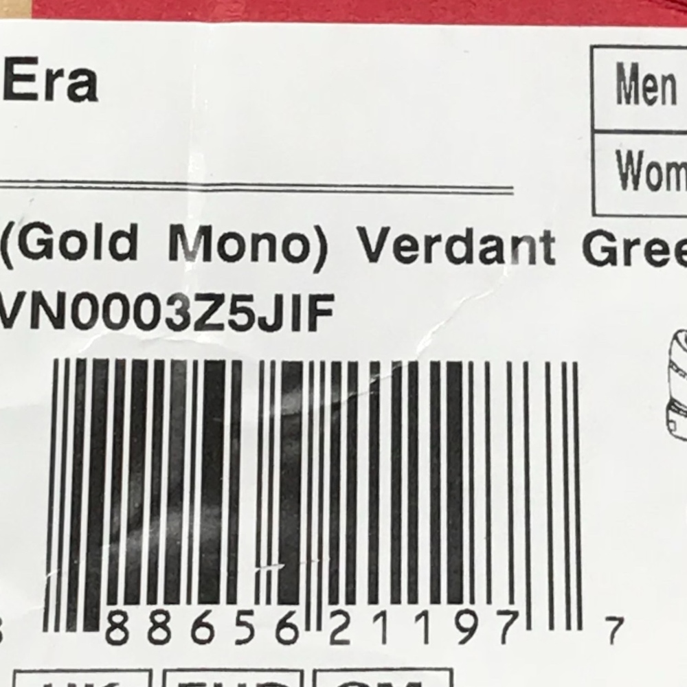 Vans Era Gold Mono Verdant Green Shoes - Picture 8 of 8